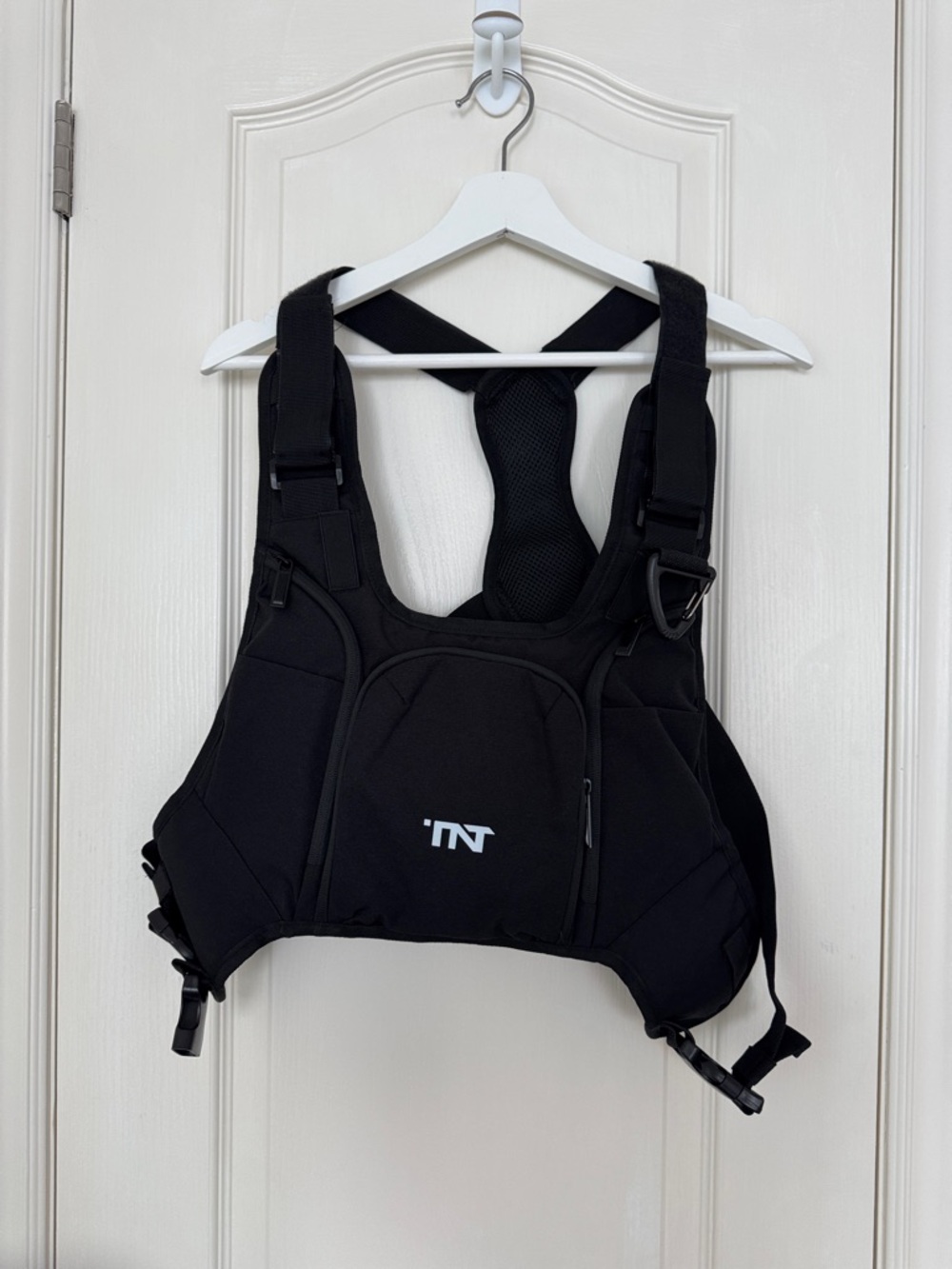 'TNT' Black Tactical Chest Rig Vest Fishing